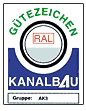 Gütezeichen Kanalbau